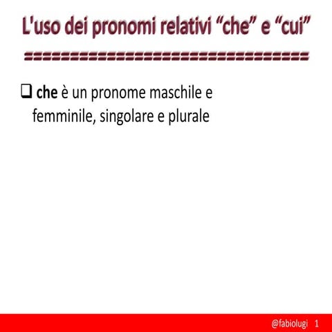 Pronomi relativi