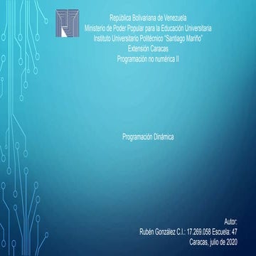 Pro no num Prog dinamica