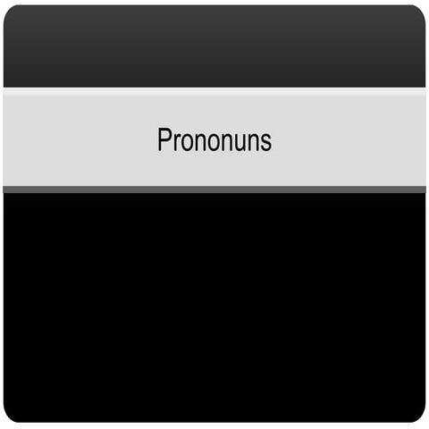 Prononuns
