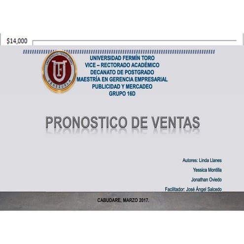Pronostico de ventas caso Pizzeria