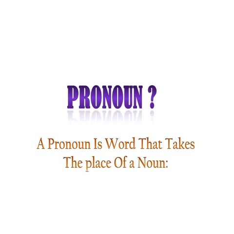 Pronoun