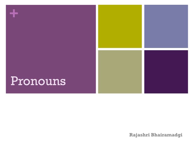 Pronoun and types of pronoun