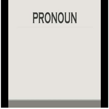Pronoun