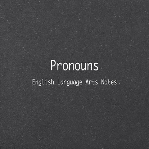 Pronouns