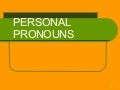 Pronouns 2nd Grade