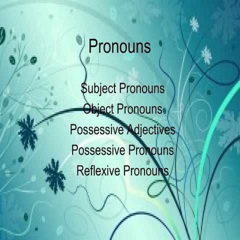 Pronouns