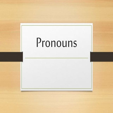 Pronouns