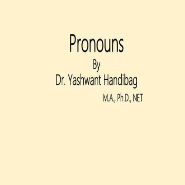 Pronouns