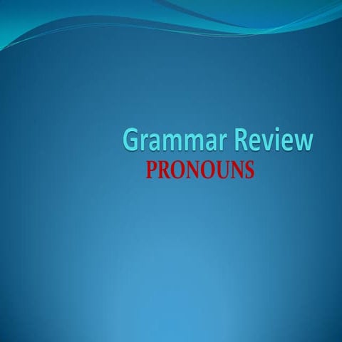 Pronouns 
