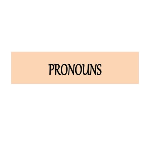 Pronouns (grade 4)