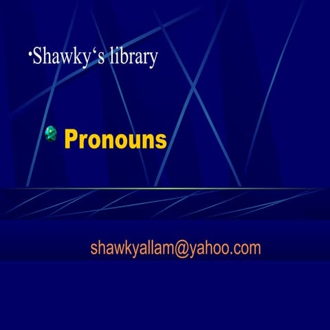 Pronouns 