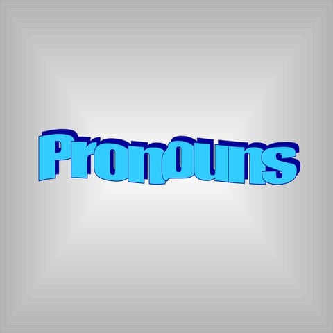 Pronouns ppt