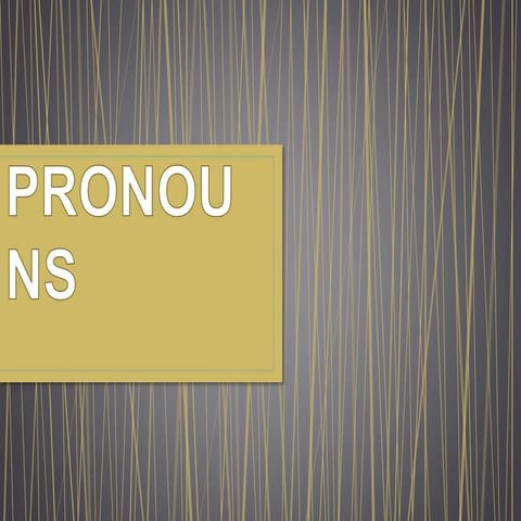 Pronouns