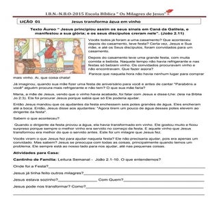 EBD Kids Os Milagres de Jesus Pront...