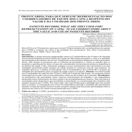 Prontuários, para que servem?
