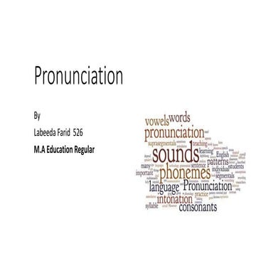 Pronunciation