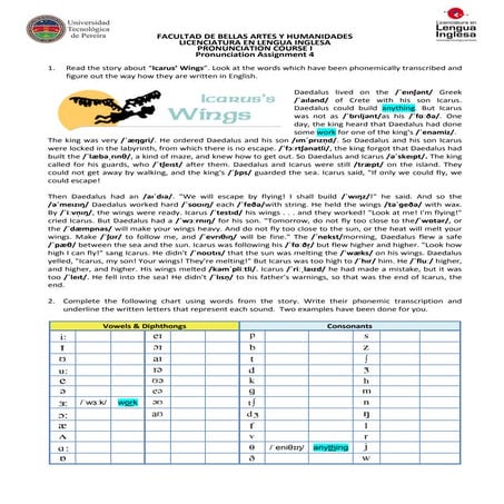 Pronunciation assignment 4 (2014)