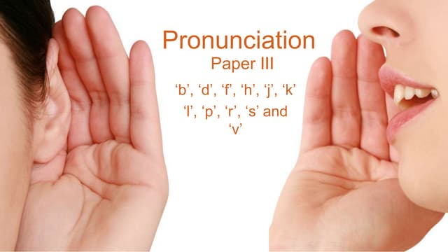 Reading Aloud Part 1 - Pronunciatio...