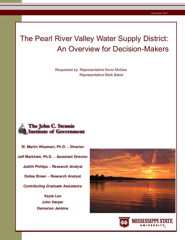 Proofed final copy pearl river valley water supply district