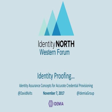 Identity Proofing to provision accurately