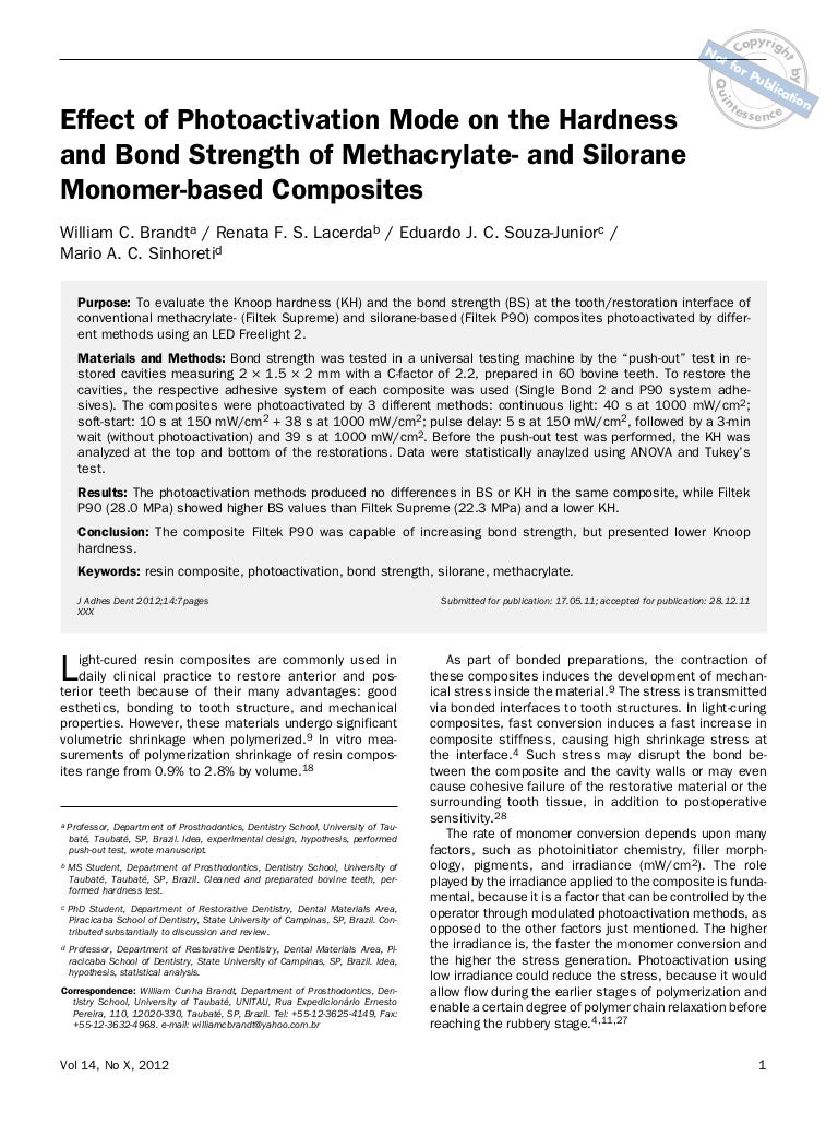 Journal of Adhesive Dentistry