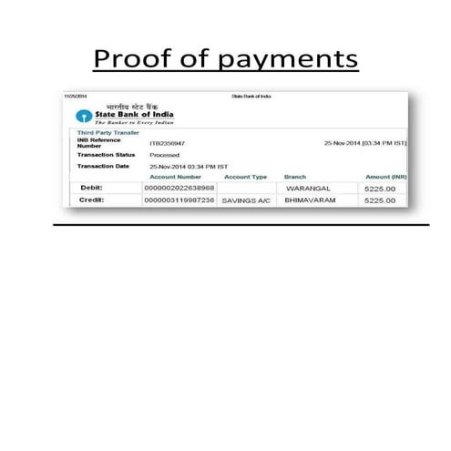 Proof of payment | DOCX