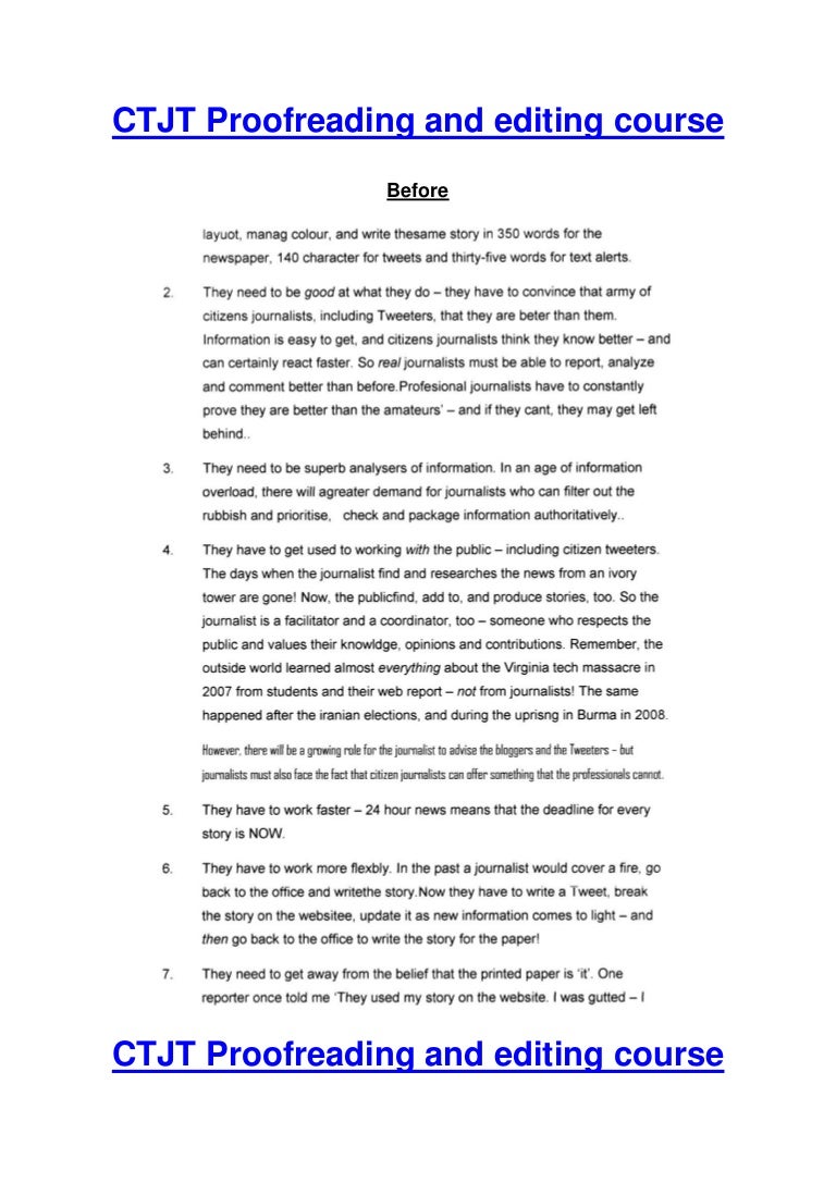 Proofread example sentences picture