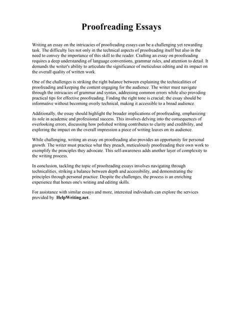 Proofreading Essays Pdf Proofreading Essays Pdf