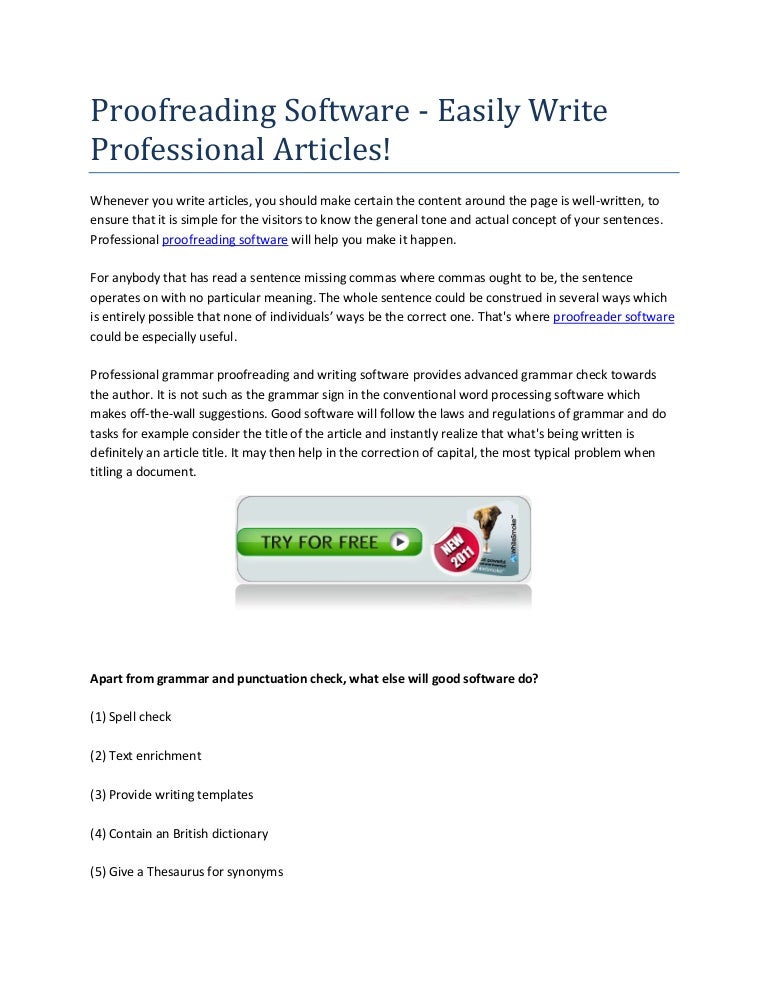 Free proofreading tools picture