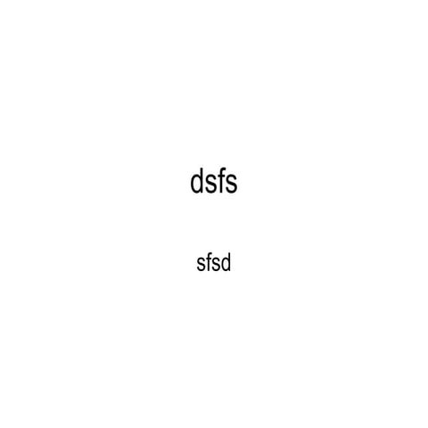 Dsfs | PPTX