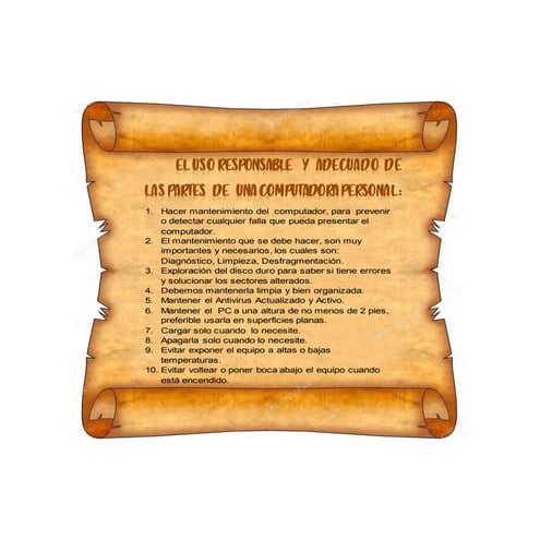 Decálogo sobre el uso responsable y adecuado de las partes de una ...