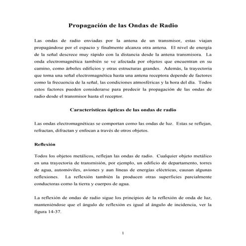 PropagacióN De Las Ondas De Radio