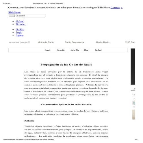 Propagación de las ondas de radio