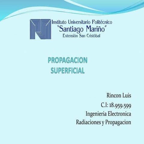 Propagación superficial