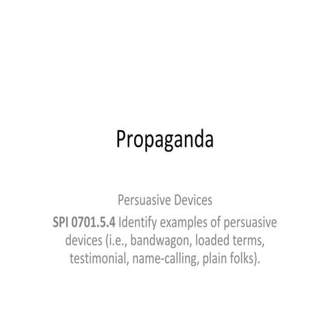 Propaganda