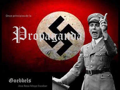 Propaganda según Goebbels, un comentario.
