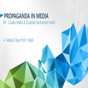 Propaganda in media