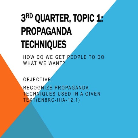 Propaganda Techniques