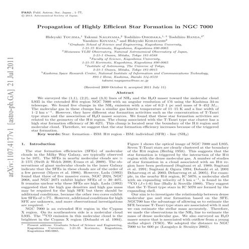 Propagation of highly_efficient_star_formation_in_ngc7000