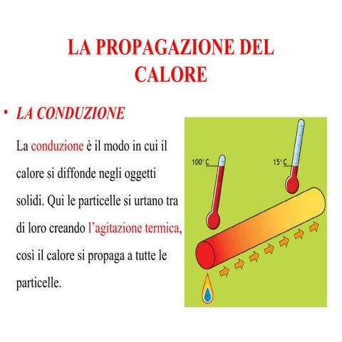 Propagazione del calore | PPT