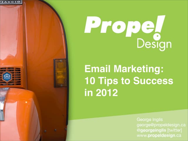 Email Marketing: 10 Tips to Success in 2012