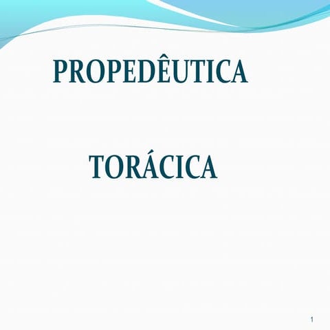 Propedêutica torácica