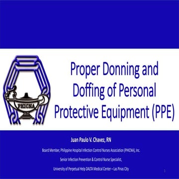Proper Donning and Doffing of PPE