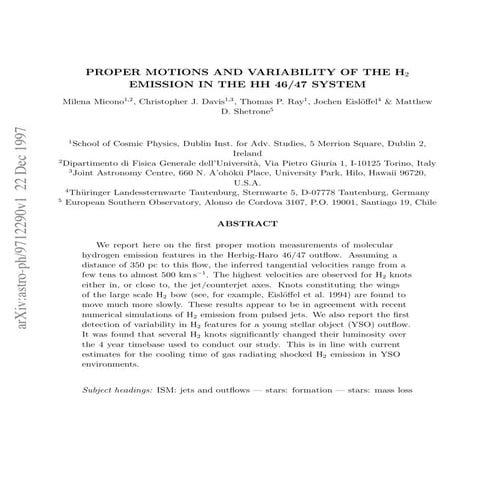 Proper motions and_variability_in_the_hh47_system