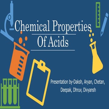 Properties of acid 