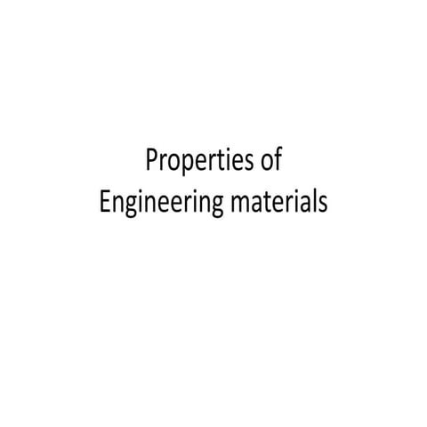 Mechanical properties of materials | PPTX
