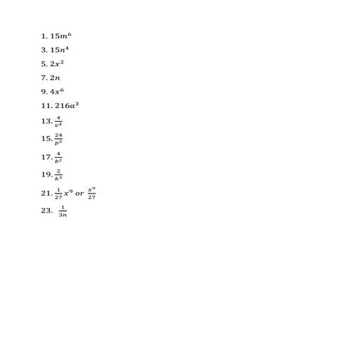 Properties of exponents solutions