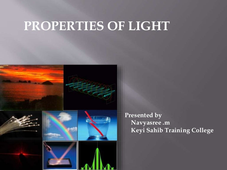 Properties of light