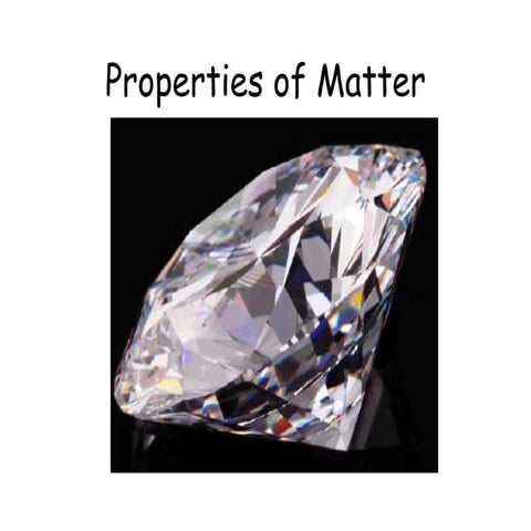 Properties of matter