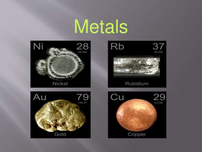 Properties Of Metals And Non Metals Properties Of Metals And Non Metals